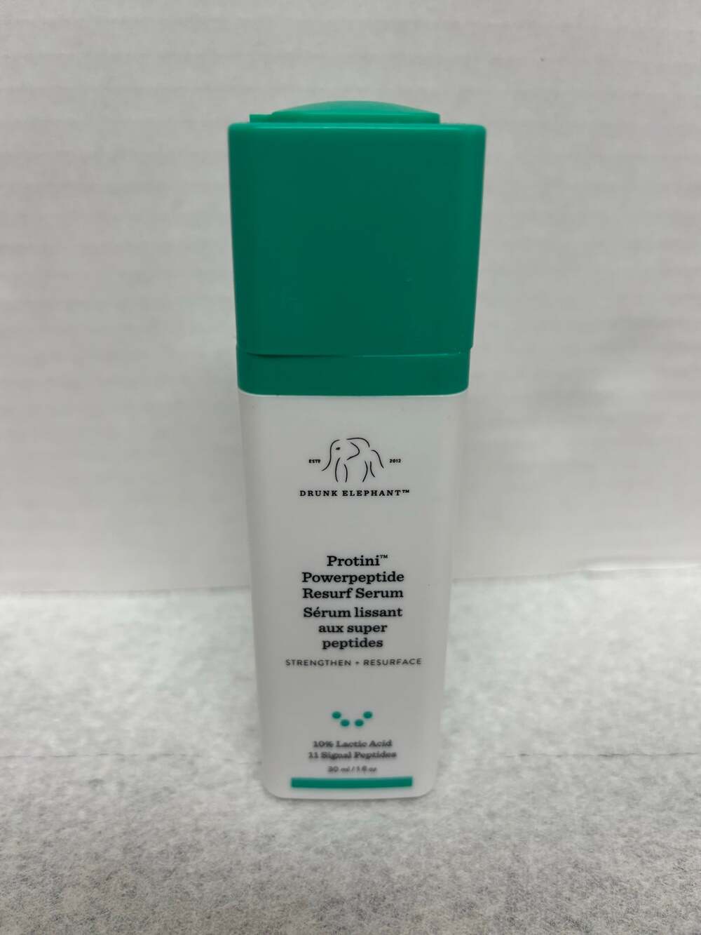 Drunk Elephant Protini Powerpeptide Resurf Serum 1 oz 30ml 10% Lactic Acid